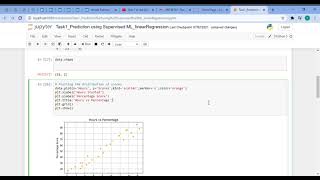 Task 1 of the Data Science & Business Analytics #GRIPFEB21 #tsf #grip #internship #datascience