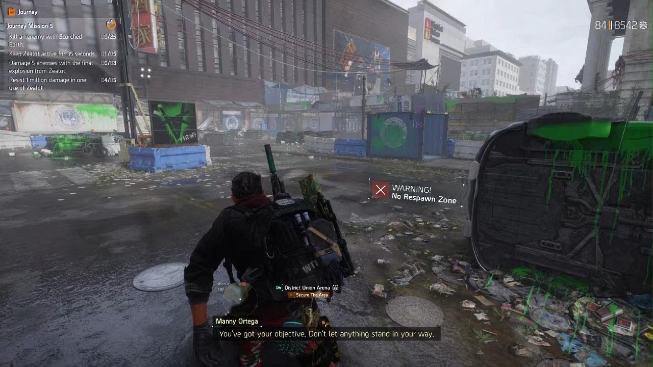 Resist 1 million Damage with Zealot mod Active