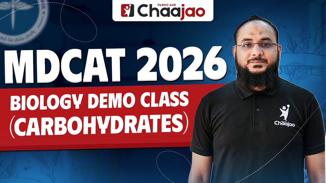 MDCAT 2026 | Biology Live Online Demo Class | Carbohydrates