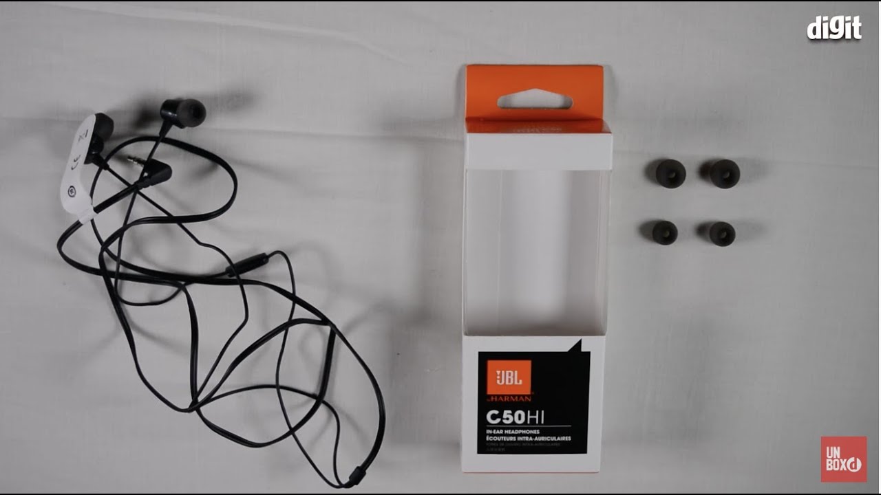 JBL C50HI by Harman inEar Headphones with Mic Overview YouTube