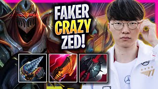 FAKER CRAZY GAME WITH ZED! - T1 Faker Plays Zed MID vs Xerath