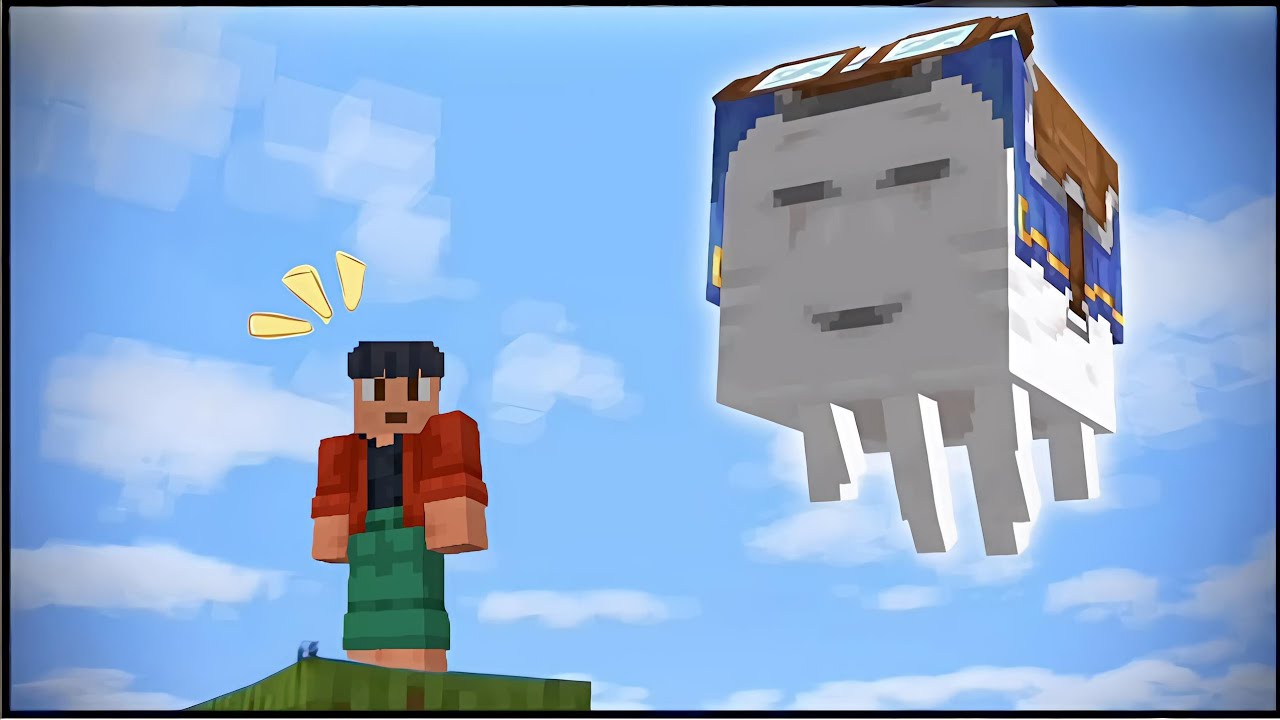 Minecraft How To Get The Happy Ghast 🥺 (MCPE/Xbox/PS4/Nintendo Switch/Windows10)