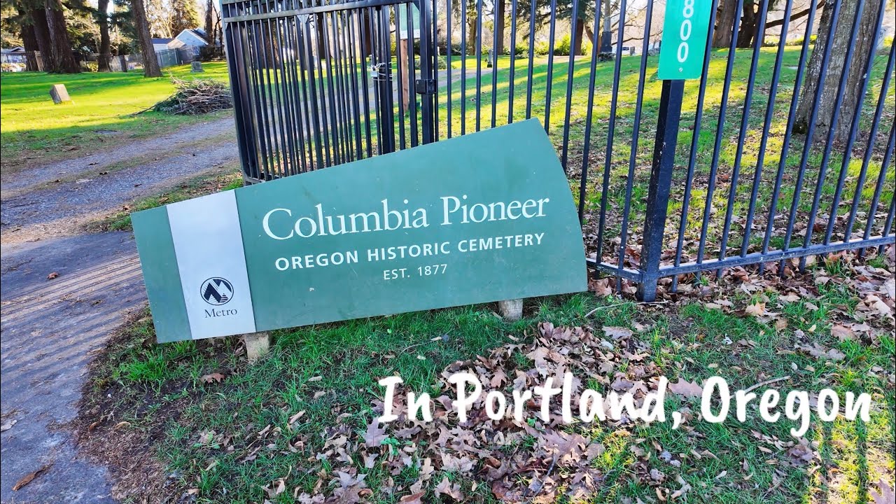 Relaxing Cemetery Walk 4K Historic Columbia Pioneer Cemetery - Portland, Oregon