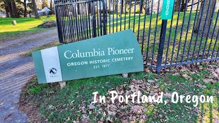 Relaxing Cemetery Walk 4K Historic Columbia Pioneer Cemetery - Portland, Oregon