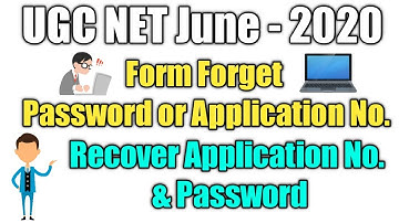 UGC NET Ka Password Or Application Number Recover Karein || Different Ways Se