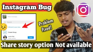 How to fix "add post to your story" not showing problem in Instagram|Instagram bugs solved kannada