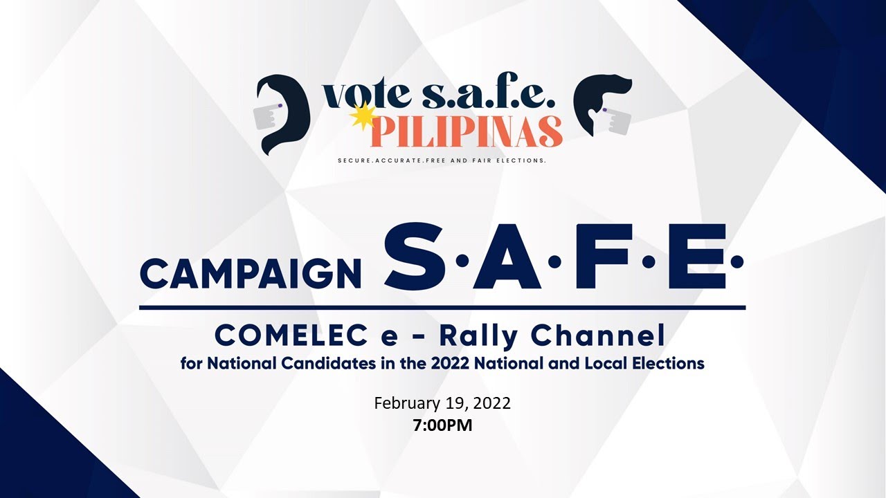 12th COMELEC e Rally for the 2022 National and Local Elections