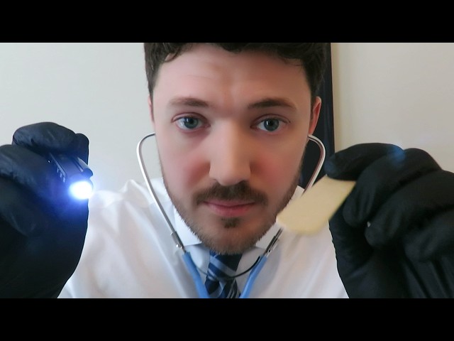 ASMR ~ Cranial Nerve Exam / Breathing Check 💨🩺👨‍⚕️