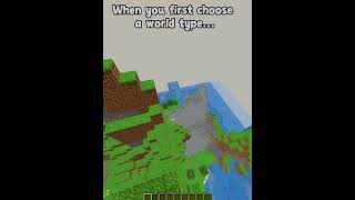 When I First Changed The World Type... #minecraft #shorts
