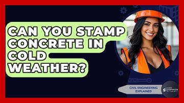 Can You Stamp Concrete In Cold Weather? - Civil Engineering Explained