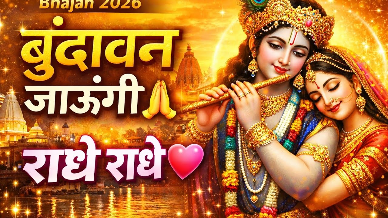 वृंदावन जाऊंगी | श्री कृष्ण भक्ति स्पेशल भजन 2026Vrindavan Dham Yatra | राधा रानी की नगरी 