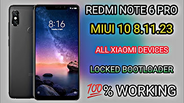 Redmi Note 6 Pro: MIUI 10 Global Beta ROM From MIUI 10 Stable || Locked Bootloader | #StableToBeta