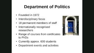 Global Politics & International Relations Webinar