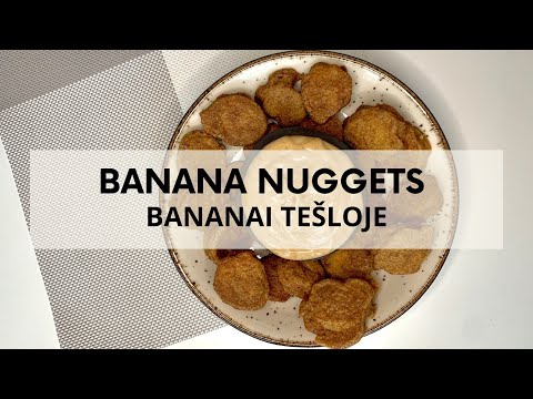 Video: Bananų Tešla Su Riešutais