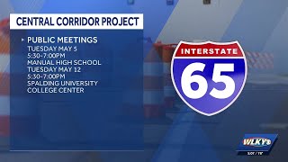 Public meetings to be held ahead of I-65 corridor project in Louisville