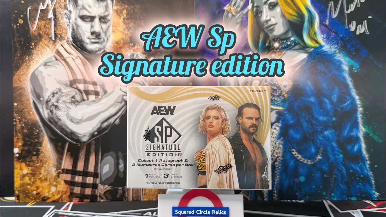 Opening 2 boxes of Upper Deck AEW Sp Signature Edition - 1 auto per box! 