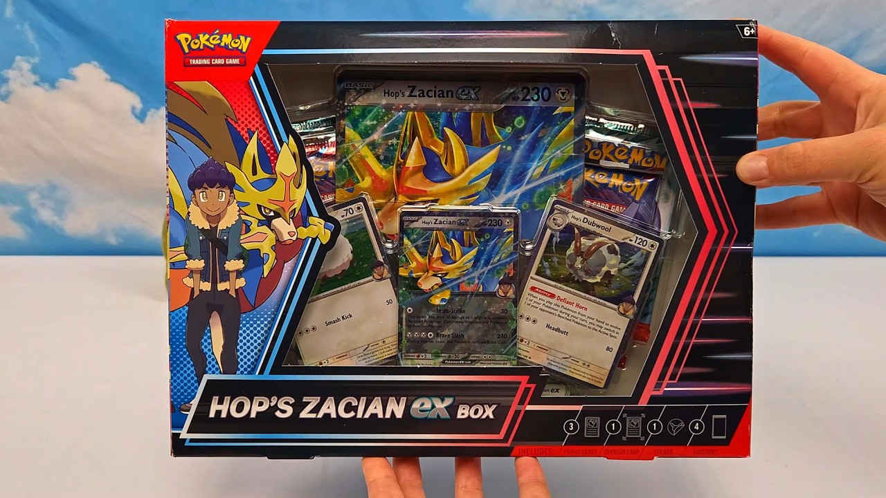 pokmon - trading card game: hop's zacian ex box Pokemon English TCG: 1Collectibles Each foil card highlights Hops iconic Pokmon Hops Zacian ex Box Pokmon