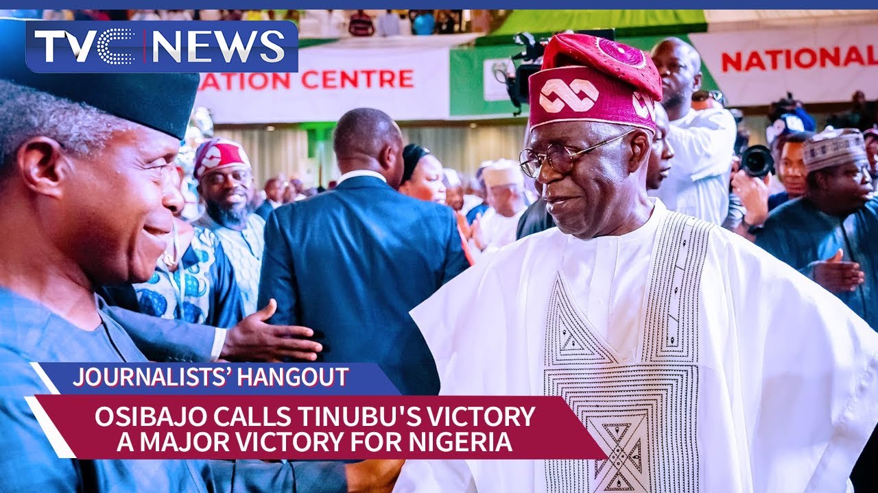 Osinbajo Calls Tinubu’s Victory a Major Victory for Nigeria.