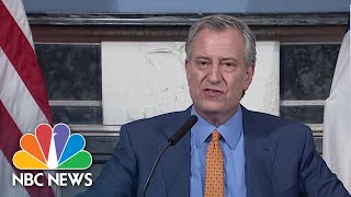 Mayor de Blasio Calls For Rent Freeze And Halt To Evictions In New York City | NBC News NOW