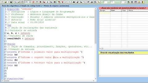 Algoritmo multiplica 3 números