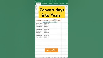 Excel Formula to Convert Days into Years, Months & Days 📆