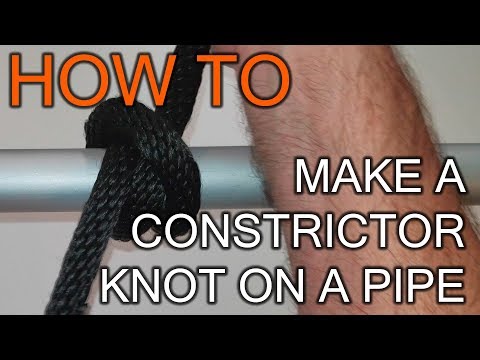 How to Make a Constrictor Knot on a Pipe