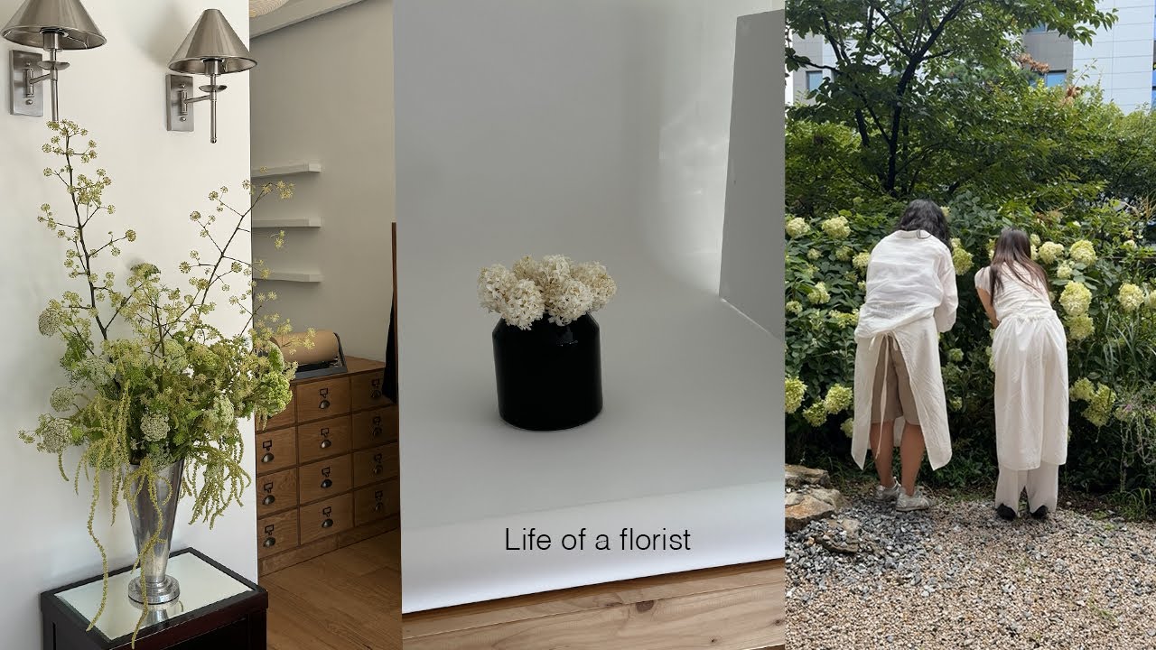vlog. 차린건 없지만.. 플로리스트 일상 한남동 꽃집 오크모스