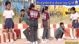 Disturbed A Dancing Girl 😆|| funniest prank 2024 || funny video || prank video || Ajeet babu prank