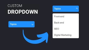 Creating a Custom Dropdown using HTML & CSS: A Step-by-Step Guide | Animated Dropdown Menu