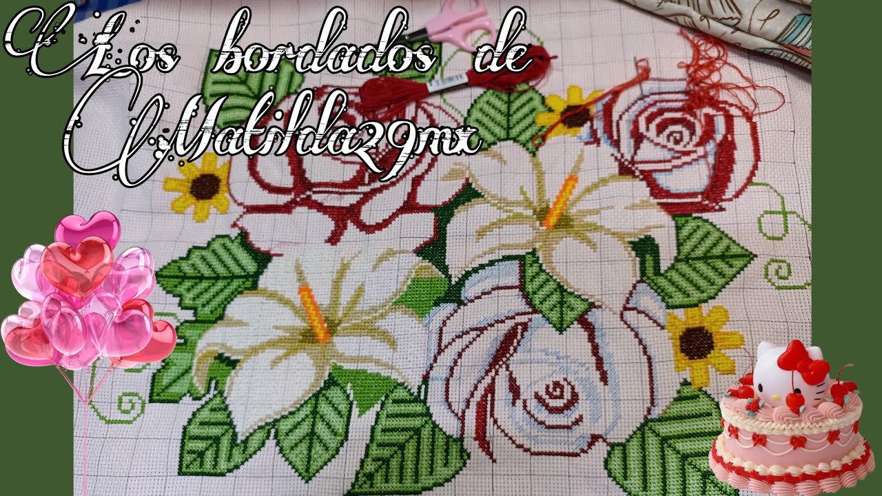 #13 #bordando rosas 🌹#flosstube #ideasparabordar #manualidades 