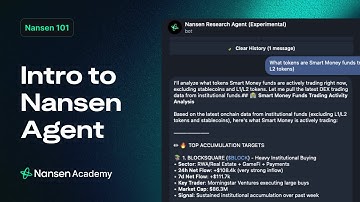 Nansen Agent for Beginners - Nansen 101