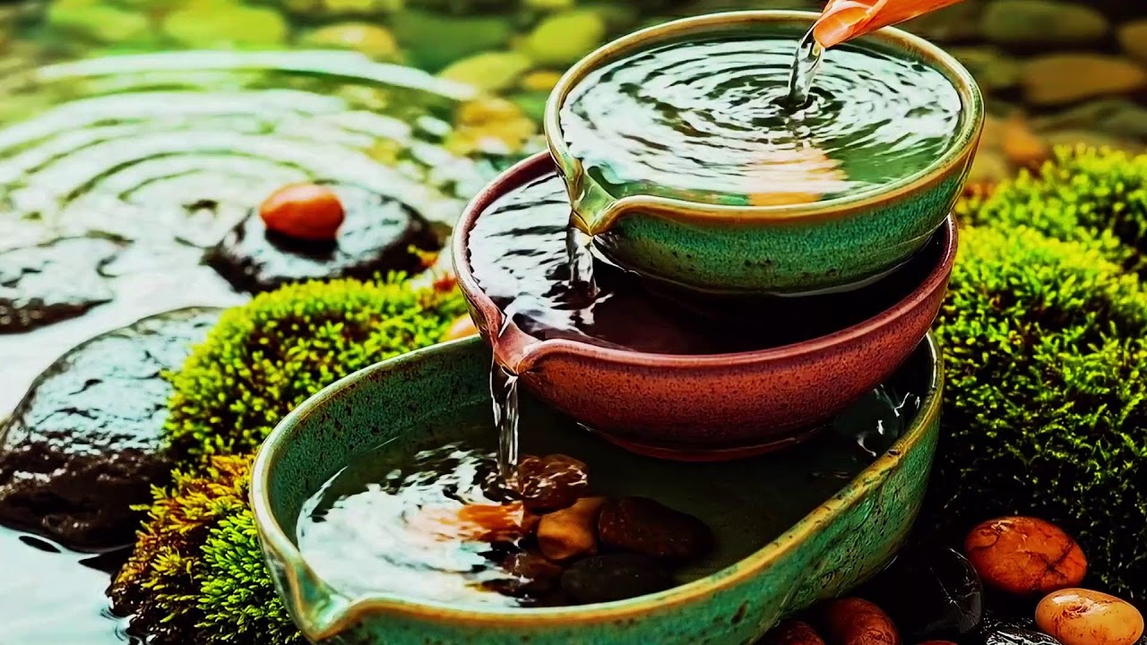 Calming Piano Melodies with River Sounds for Deep Sleep