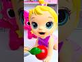 ASMR Unboxing Minnie Mouse &amp; Pinkfong Apple Cherry Toy 🍎🍒 #shorts