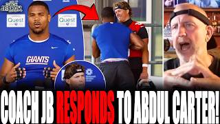 Coach JB RESPONDS To Abdul Carter's Explanation For CALLING OUT Jaxson Dart For Introducing Trump!