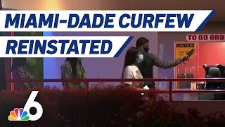 Miami-Dade Curfew Reinstated Until County's Appeal on Judge's Injunction Is Decided: Appellate Court