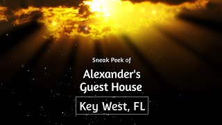 Sneak peek of a room at Alexander&#39;s Guest House in Key, West, FL.