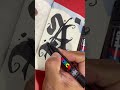 Como hacer Caligrafia A gotica con #posca #art #caligrafia #lettering #trendingshorts  #easy #viral