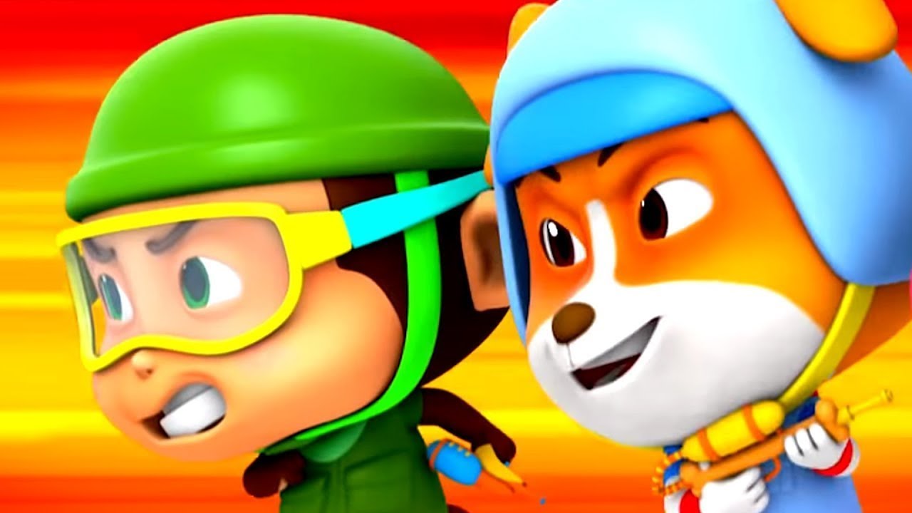 Vending Machine and PaintBall Fight Cartoons For KIDS Loco Nuts