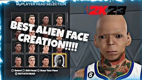 BEST ALIEN FACE CREATION IN NBA 2K23 (LOOK LIKE A ALIEN DRIBBLE DEMON