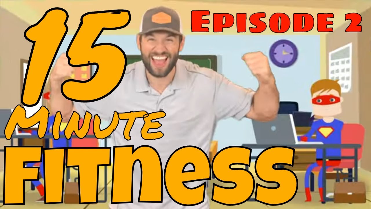 "15 Minute Fitness" Kids Workout 2 PE w/ Coach Meger) YouTube