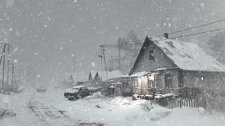 Cold Snow Storm & Blizzard Sounds for Sleeping┇Winter Storm Ambience┇Howling Wind & Blowing Snow