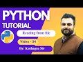 Read Function in File handling python | How to read data from file in python