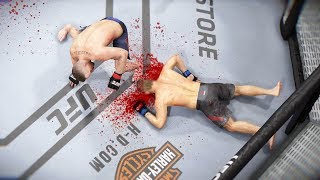 ПРОБИЛ ГОЛОВУ САЛЬТУХОЙ за Джастина Гейджи в МИРОВОМ ТОП 10 UFC 3 НОКАУТЫ
