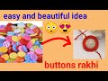 RAKHI FOR BEGINNERS#BUTTON RAKHI#HOW TO MAKE RAKHI AT HOME#RAKHI MAKING AT HOME#RAKHI MAKING IDEA