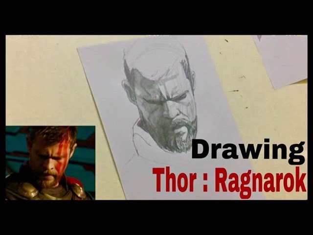DRAWING THOR: RAGNAROK SPEED SKETCHING