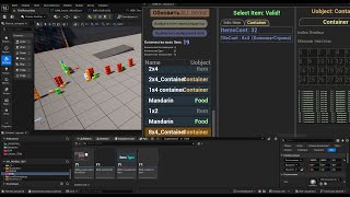 Part 2. Testing an application created in Editor Utility Widgets for my inventory system UE5.