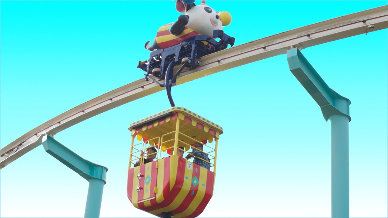 Theme Rides Panda Panda rides/ぷかぷかパンダ Japanese Amusement park - YouTube