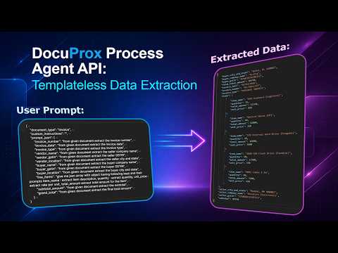 DocuProx Process Agent API : Templateless  Data Extraction