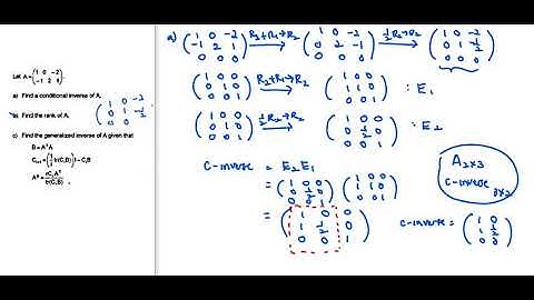 Generalized Inverse and Conditional Inverse