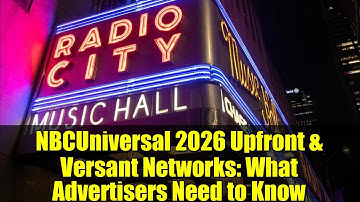 NBCUniversal 2026 Upfront & Versant Networks: What Advertisers Need to Know